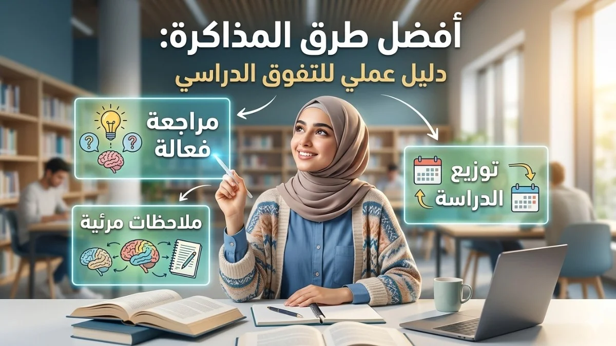 أفضل طرق المذاكرة: دليل عملي ل...