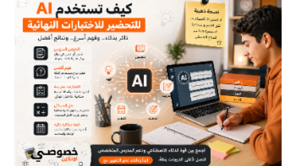 كيف تستخدم AI للتحضير للاختبار...