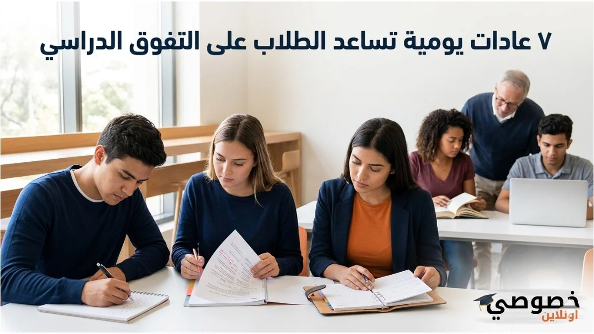 7 عادات يومية تساعد الطلاب على التفوق الدراسي