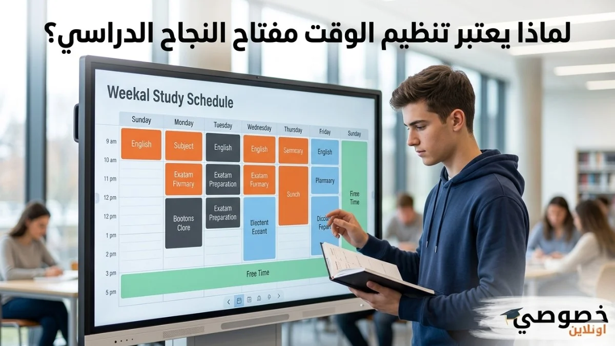 لماذا يعتبر تنظيم الوقت مفتاح النجاح الدراسي؟