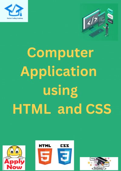 computer application using HTML and CSS