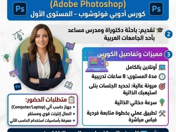 احترف أساسيات التصميم الجرافيكي - كورس أدوبي فوتوشوب (Adobe Photoshop)