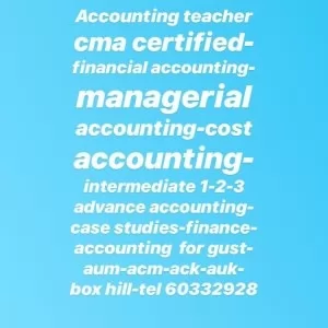 Accounting teacher tel 60332928