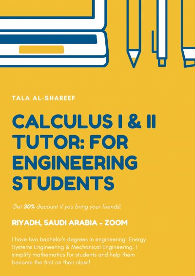 Calculus I & II Tutor: For Engineering Students