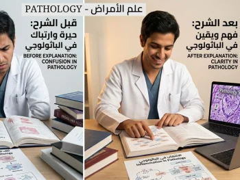 تدريس وشرح علم الأمراض Pathology لطلاب الطب والتخصصات الصحية