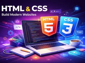 تعليم تصميم وتطوير مواقع الويب من الصفر باستخدام HTML, CSS, JS
