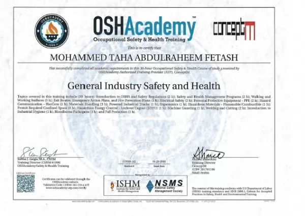 Occupational Safety & Health Training OSHA