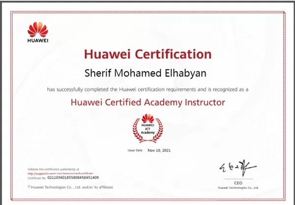 Huawei Certified Academy Instructor 