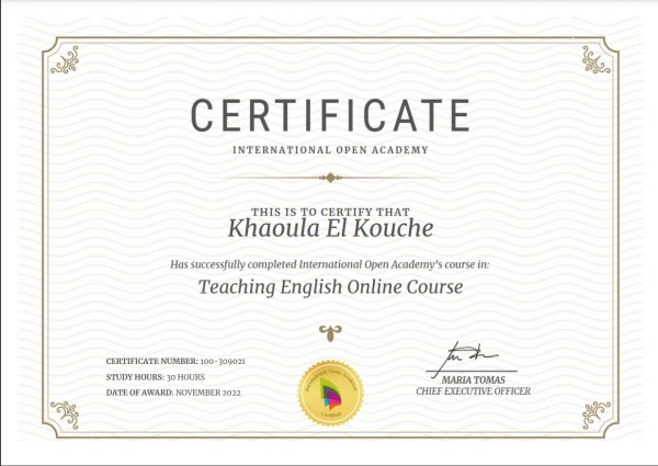   Teaching English Online