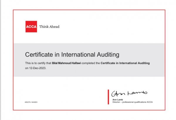 Certified International Auditor