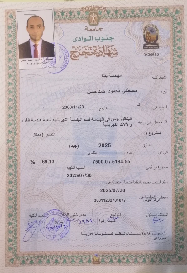 بكالوريوس هندسة كهربائية 