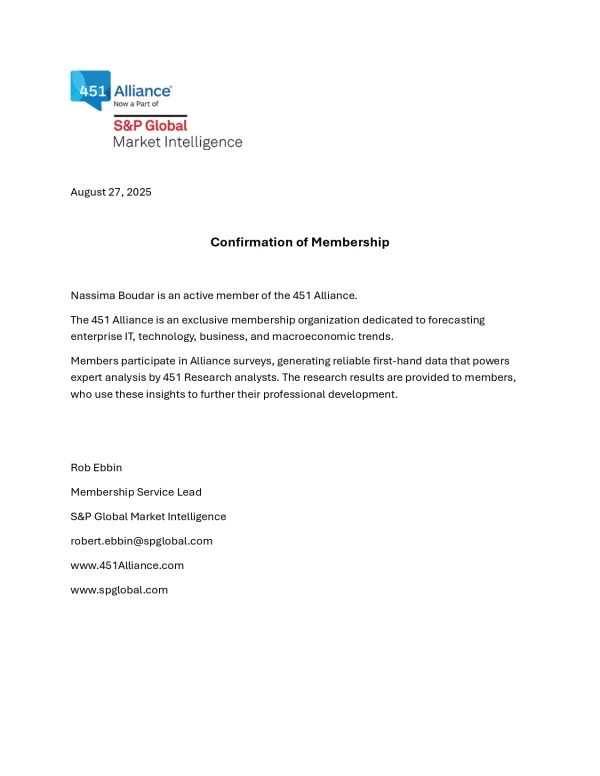 confirmation of membreship